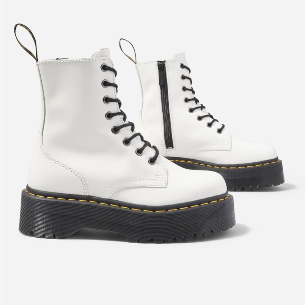 White Dr. Marten Jadon Boot